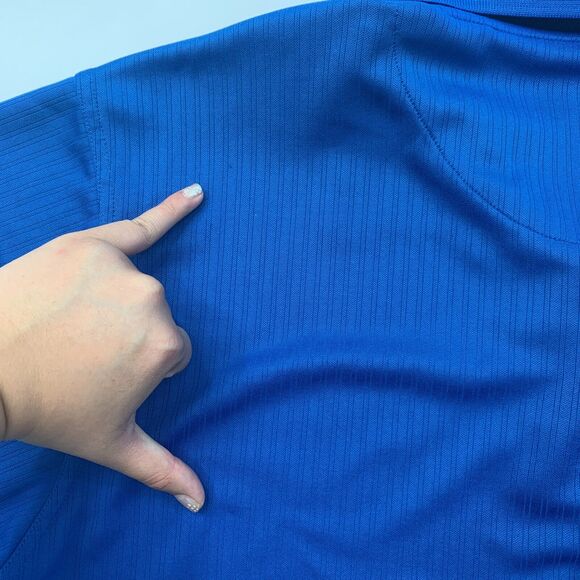 PGA Tour Golf Polo Shirt Mens L Large Cobalt Blue Knit Lightweight Performance - Picture 10 of 14